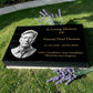 Granite Memorial Tablet, Engraved Photo, Free Personalised Gold Engraving, Polished Black Granite