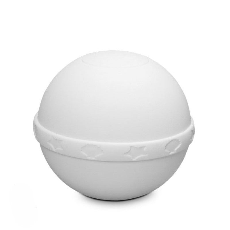 Biodegradable Round Urn (White) - Adult