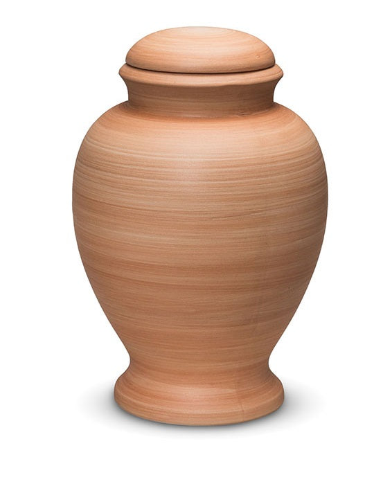 Biodegradable Urn – Adult (Pearl, Sand,  Wood Effect, &  Burnt Orange)