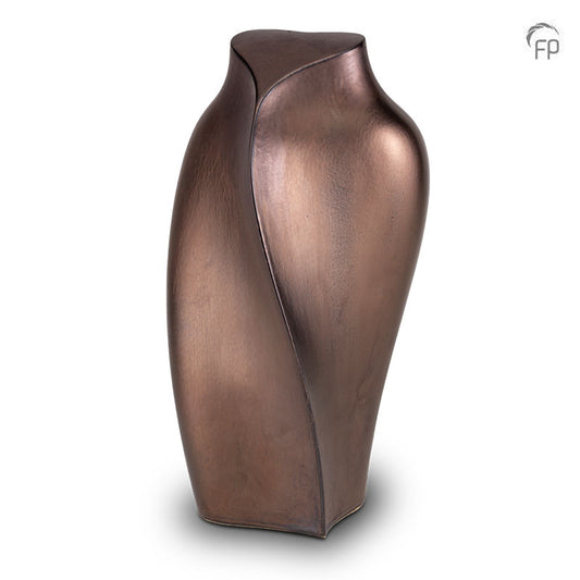 Ceramic Heart to Heart Urn (Bronze) - Adult