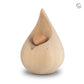 Wooden Teardrop Urn (Light Wood)