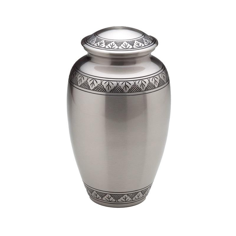 Brass Engraved Band Urn (Steel)