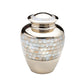 Brass Mother of Pearl Urn – Gold