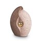Ceramic Urn (Natural with Gold Heart)