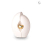 Ceramic Urn (White with Gold Heart)