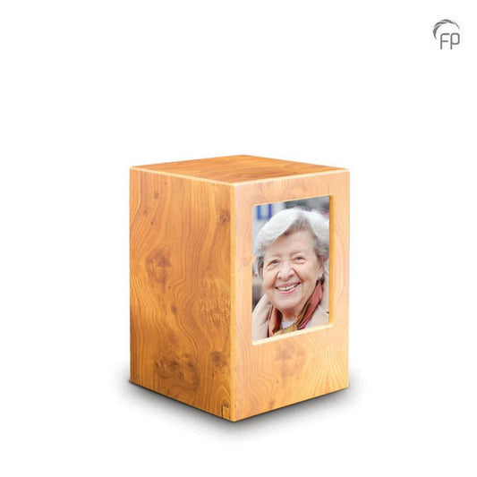 MDF Photo Urn (Light Wood)
