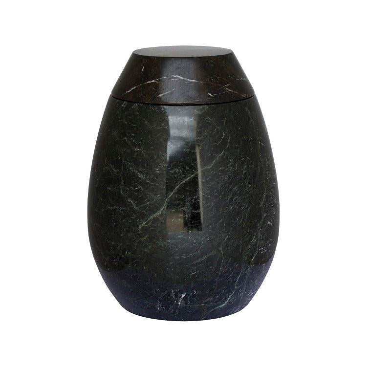 Marble Urn (Black with White) - Adult & Keepsake