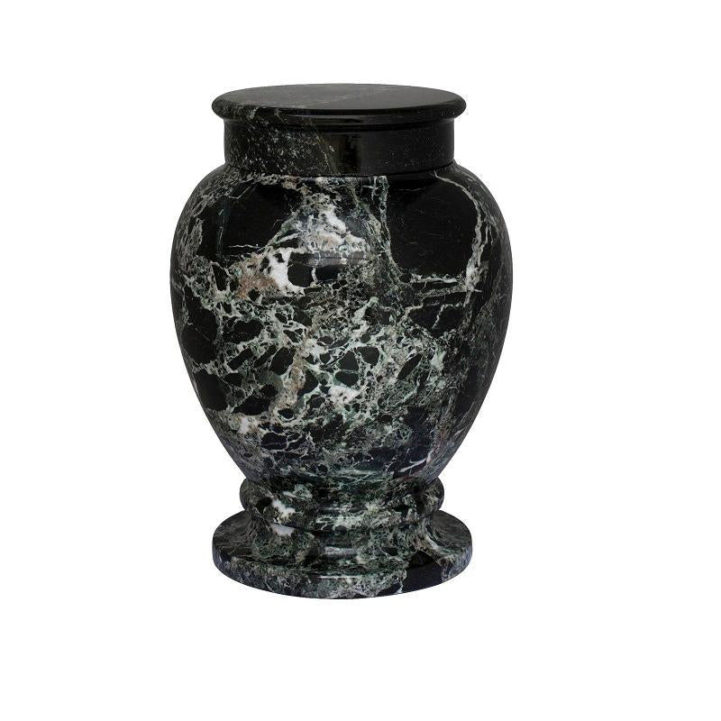 Marble Urn (Black with White) - Adult & Keepsake