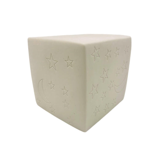 Ceramic Cube Urn (White) - Infant