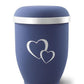 Arboform Entwined Hearts Urn (Blue and Silver) - XL Adult