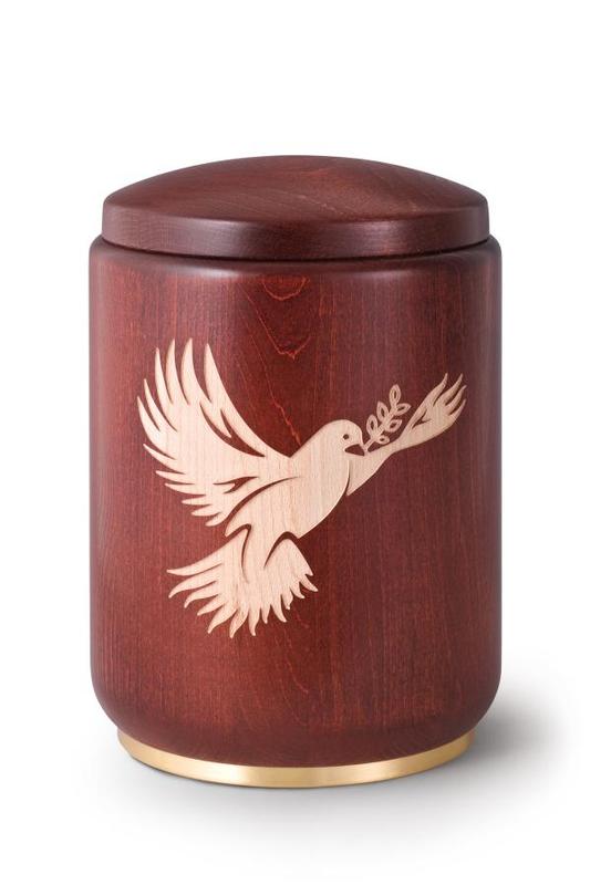Wooden Urn (Stained Mahogany)