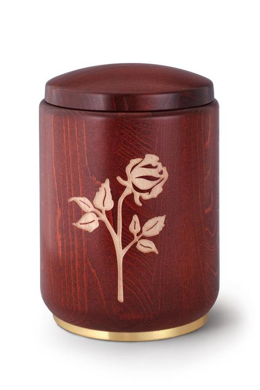 Wooden Urn (Stained Mahogany)