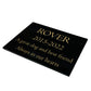 Dog Memorial Plaque – Plain Solid Premium Black Granite - Available in Standard & Large Sizes