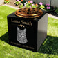 Cat Memorial Granite Photo Vase