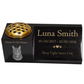 Cat Memorial Granite Photo Vase & Plaque Combination
