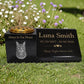 Cat Memorial Granite Photo Vase & Plaque Combination
