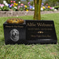 Dog Memorial Granite Photo Vase & Plaque Combination