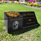 Dog Memorial Granite Photo Vase & Plaque Combination