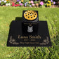 Cat Memorial Granite Photo Vase & Tablet