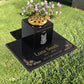 Cat Memorial Granite Photo Vase & Tablet