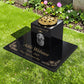 Dog Memorial Granite Photo Vase & Tablet