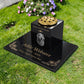 Dog Memorial Granite Photo Vase & Tablet