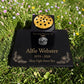 Dog Memorial Granite Photo Vase & Tablet