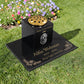 Dog Memorial Granite Photo Vase & Tablet