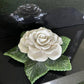 Single White Ceramic Rose