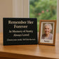 Personalised Granite Memorial Plaque with Stand - Built To Last Forever Aunty