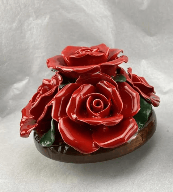 Cluster of Ceramic Roses