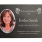 Photo Slate Memorial Plaque,  Carnation, Add a Portrait & Personalised Text | 35×25cm (14×10”)