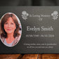 Photo Slate Memorial Plaque,  Carnation, Add a Portrait & Personalised Text | 35×25cm (14×10”)