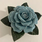 Single Blue Ceramic Rose