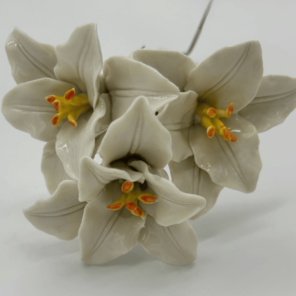Forget-Me-Not & Lily Grave Pot