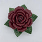 Single Dark Red Ceramic Rose