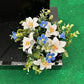 Forget-Me-Not & Lily Grave Pot