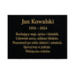 Personalised Granite Memorial Plaque with Stand - Built To Last Forever Polish