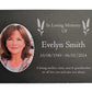 Photo Slate Memorial Plaque,  Lavender, Add a Portrait & Personalised Text | 35×25cm (14×10”)