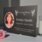 Photo Slate Memorial Plaque,  Lavender, Add a Portrait & Personalised Text | 35×25cm (14×10”)