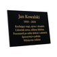 Personalised Granite Memorial Plaque with Stand - Built To Last Forever Polish
