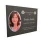 Photo Slate Memorial Plaque, Lotus, Add a Portrait & Personalised Text | 35×25cm (14×10”)
