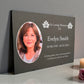 Photo Slate Memorial Plaque, Lotus, Add a Portrait & Personalised Text | 35×25cm (14×10”)