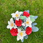 Rose & Lily Grave Pot