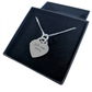 Sterling Silver Personalised Heart Handwriting Necklace
