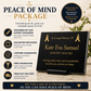 Peace Of Mind Granite Memorial Plaque Package