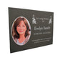 Photo Slate Memorial Plaque, Peony,  Add a Portrait & Personalised Text | 35×25cm (14×10”)