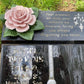 Single Pink Ceramic Rose