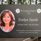 Photo Slate Memorial Plaque, Poppy, Add a Portrait & Personalised Text | 35×25cm (14×10”)