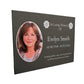 Photo Slate Memorial Plaque, Poppy, Add a Portrait & Personalised Text | 35×25cm (14×10”)